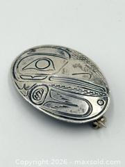 MaxSold Auction: First Nations Sterling Silver Eagle Pin / Brooch - Esquimalt (British Columbia, Canada) PARTNER MANAGED Estate Sale Online Auction - Lampson Street