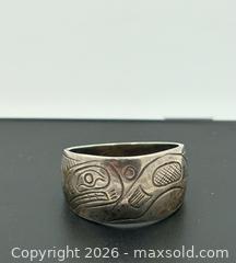 MaxSold Auction: First Nations Sterling Silver Size 11 Ring Marked M  - Esquimalt (British Columbia, Canada) PARTNER MANAGED Estate Sale Online Auction - Lampson Street