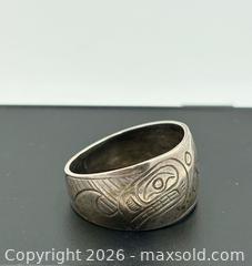 MaxSold Auction: First Nations Sterling Silver Size 11 Ring Marked M  - Esquimalt (British Columbia, Canada) PARTNER MANAGED Estate Sale Online Auction - Lampson Street