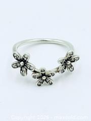 MaxSold Auction: Flower Pandora Ring Size 6.5 925 Sterling Silver  - Esquimalt (British Columbia, Canada) PARTNER MANAGED Estate Sale Online Auction - Lampson Street