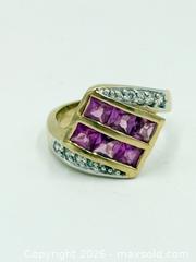 MaxSold Auction: Pink Sapphire Gold Vermiel Size 5 Ring - Esquimalt (British Columbia, Canada) PARTNER MANAGED Estate Sale Online Auction - Lampson Street