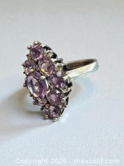 MaxSold Auction: Sterling Silver Amethyst Ring Size 8 6.35 Grams - Esquimalt (British Columbia, Canada) PARTNER MANAGED Estate Sale Online Auction - Lampson Street