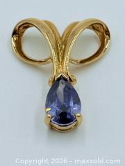 MaxSold Auction: Sterling silver Blue Gemstone Gold Tone Brooch  - Esquimalt (British Columbia, Canada) PARTNER MANAGED Estate Sale Online Auction - Lampson Street