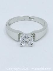 MaxSold Auction: Sterling Silver Clear Stone Solitaire Ring Size 10 - Esquimalt (British Columbia, Canada) PARTNER MANAGED Estate Sale Online Auction - Lampson Street