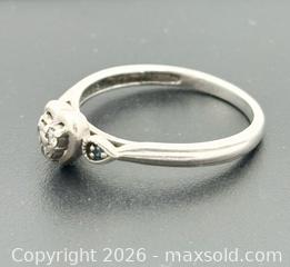 MaxSold Auction: Sterling Silver & Diamond Ring Size 6 - Esquimalt (British Columbia, Canada) PARTNER MANAGED Estate Sale Online Auction - Lampson Street