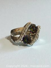 MaxSold Auction: Sterling Silver Mystic Topaz Ring Size 8  6.08 Grams - Esquimalt (British Columbia, Canada) PARTNER MANAGED Estate Sale Online Auction - Lampson Street