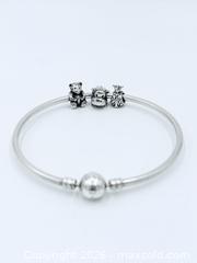 MaxSold Auction: Sterling Silver Pandora Bracelet with 3 cute animal charms  - Esquimalt (British Columbia, Canada) PARTNER MANAGED Estate Sale Online Auction - Lampson Street