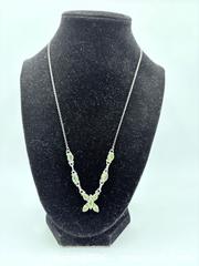MaxSold Auction: Sterling Silver Peridot Necklace 20” length  - Esquimalt (British Columbia, Canada) PARTNER MANAGED Estate Sale Online Auction - Lampson Street