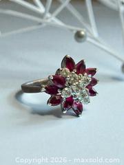 MaxSold Auction: Sterling Silver Ruby Ring Size 7. 4.10 Grams - Esquimalt (British Columbia, Canada) PARTNER MANAGED Estate Sale Online Auction - Lampson Street