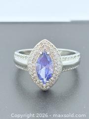 MaxSold Auction: Sterling Silver Tanzanite Ring Size 7 - Esquimalt (British Columbia, Canada) PARTNER MANAGED Estate Sale Online Auction - Lampson Street