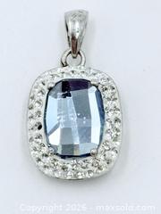 MaxSold Auction: Sterling Silver Topaz Pendant  - Esquimalt (British Columbia, Canada) PARTNER MANAGED Estate Sale Online Auction - Lampson Street