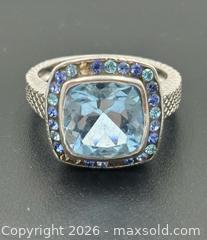 MaxSold Auction: Topaz 925 Sterling Silver Ring Size 7 - Esquimalt (British Columbia, Canada) PARTNER MANAGED Estate Sale Online Auction - Lampson Street