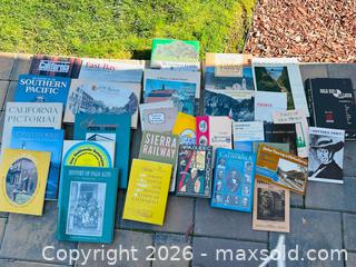 MaxSold Auction: California History Book Lot  - Redwood City (California, USA) SELLER MANAGED Downsizing Online Auction -  Glenwood Avenue