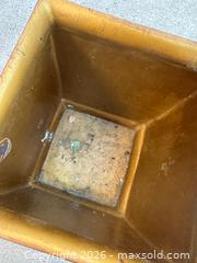 MaxSold Auction: Decorative Trash Can/Planter  - Redwood City (California, USA) SELLER MANAGED Downsizing Online Auction -  Glenwood Avenue