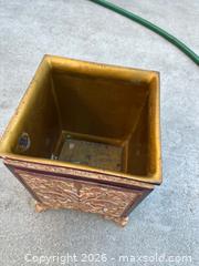 MaxSold Auction: Decorative Trash Can/Planter  - Redwood City (California, USA) SELLER MANAGED Downsizing Online Auction -  Glenwood Avenue