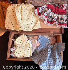 MaxSold Auction: Doll Clothes & Wood Chest - Redwood City (California, USA) SELLER MANAGED Downsizing Online Auction -  Glenwood Avenue