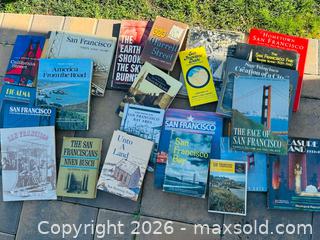 MaxSold Auction:  San Francisco Book Lot  - Redwood City (California, USA) SELLER MANAGED Downsizing Online Auction -  Glenwood Avenue