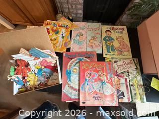 MaxSold Auction: Vintage Paper Doll Lot  - Redwood City (California, USA) SELLER MANAGED Downsizing Online Auction -  Glenwood Avenue
