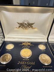 MaxSold Auction: 1999 and 2000 Commemorative Coin Sets, 24Kt Gold Plated (2 Sets) - Douglasville (Georgia, USA) PARTNER MANAGED Downsizing Online Auction - Highway 92 - Fairburn Road (CONDO)