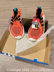 MaxSold Auction: adidas F/22 PK Knit Sneakers Size 9.5 Orange/Coral - Douglasville (Georgia, USA) PARTNER MANAGED Downsizing Online Auction - Highway 92 - Fairburn Road (CONDO)