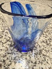 MaxSold Auction: Bormioli Rocco Cobalt Swirled Hand-Blown Tumbler - Douglasville (Georgia, USA) PARTNER MANAGED Downsizing Online Auction - Highway 92 - Fairburn Road (CONDO)