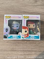 MaxSold Auction: Funko Pop! Ariel #563 & Ursula #568 2-Figure Lot - Douglasville (Georgia, USA) PARTNER MANAGED Downsizing Online Auction - Highway 92 - Fairburn Road (CONDO)