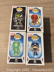 MaxSold Auction: Funko Pop! Lot — Iron Spider, Captain America, Venomized Hulk, Hulk - Douglasville (Georgia, USA) PARTNER MANAGED Downsizing Online Auction - Highway 92 - Fairburn Road (CONDO)