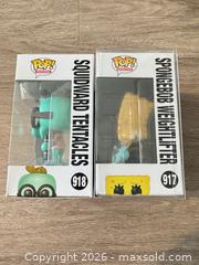 MaxSold Auction: Funko Pop! Lot of 2 Squidward #918 & Spongebob Weightlifter #917 - Douglasville (Georgia, USA) PARTNER MANAGED Downsizing Online Auction - Highway 92 - Fairburn Road (CONDO)