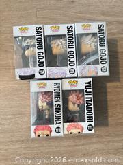 MaxSold Auction: Funko POP! (Pop! Animation) Lot — Yuji Itadori, Sukuna & 3 Gojo - Douglasville (Georgia, USA) PARTNER MANAGED Downsizing Online Auction - Highway 92 - Fairburn Road (CONDO)