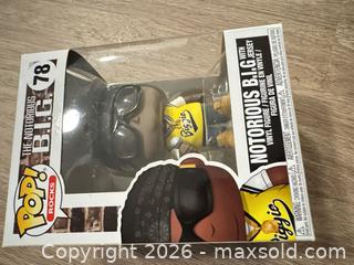 MaxSold Auction: Funko Pop! Rocks The Notorious B.I.G. Lot of 4 (Original Boxes) - Douglasville (Georgia, USA) PARTNER MANAGED Downsizing Online Auction - Highway 92 - Fairburn Road (CONDO)