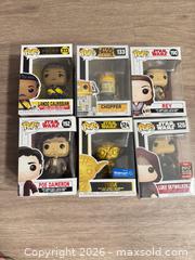 MaxSold Auction: Funko Pop! Star Wars Lot - 6 Figures: Lando, Chopper, Rey, Poe, Yoda, Luke - Douglasville (Georgia, USA) PARTNER MANAGED Downsizing Online Auction - Highway 92 - Fairburn Road (CONDO)
