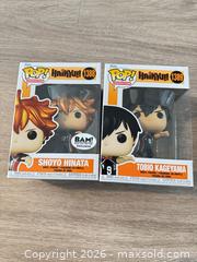 MaxSold Auction: Funko Pop! Tobio Kageyama & Shoyo Hinata 1388/1389 - 2 Pack - Douglasville (Georgia, USA) PARTNER MANAGED Downsizing Online Auction - Highway 92 - Fairburn Road (CONDO)