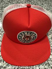 MaxSold Auction: Hawkins High School Trucker Hat, Red Foam Front & White Mesh - Douglasville (Georgia, USA) PARTNER MANAGED Downsizing Online Auction - Highway 92 - Fairburn Road (CONDO)