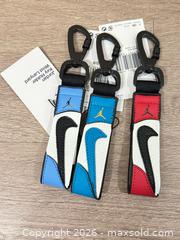 MaxSold Auction: Jordan Key Holder Wrist Lanyards with Matte Black Carabiner (3) - Douglasville (Georgia, USA) PARTNER MANAGED Downsizing Online Auction - Highway 92 - Fairburn Road (CONDO)