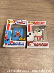 MaxSold Auction: Lot of 2 Funko Pop! Figures - Kool-Aid Packet & Coca-Cola Polar Bear - Douglasville (Georgia, USA) PARTNER MANAGED Downsizing Online Auction - Highway 92 - Fairburn Road (CONDO)