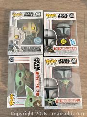 MaxSold Auction: Lot of 4 Funko Pop! Star Wars (Mandalorian & General Grievous) - Douglasville (Georgia, USA) PARTNER MANAGED Downsizing Online Auction - Highway 92 - Fairburn Road (CONDO)