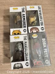 MaxSold Auction: Lot of 4 Funko POP! Star Wars Vinyl Figures (Boxed) - Douglasville (Georgia, USA) PARTNER MANAGED Downsizing Online Auction - Highway 92 - Fairburn Road (CONDO)