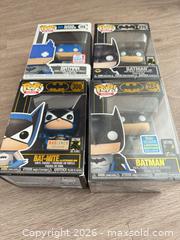 MaxSold Auction: Lot of 4 Funko Pop! Vinyl Figures (Pop! Heroes) - Douglasville (Georgia, USA) PARTNER MANAGED Downsizing Online Auction - Highway 92 - Fairburn Road (CONDO)