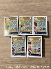 MaxSold Auction: Lot of 5 One Piece Funko Pop! Vinyl Figures - Douglasville (Georgia, USA) PARTNER MANAGED Downsizing Online Auction - Highway 92 - Fairburn Road (CONDO)