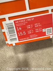 MaxSold Auction: Nike x Off-White Air Force 1 Mid SP (D06290-001) US 14 - Douglasville (Georgia, USA) PARTNER MANAGED Downsizing Online Auction - Highway 92 - Fairburn Road (CONDO)