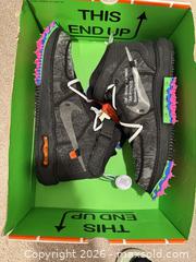 MaxSold Auction: Nike x Off-White Air Force 1 Mid SP (D06290-001) US 14 - Douglasville (Georgia, USA) PARTNER MANAGED Downsizing Online Auction - Highway 92 - Fairburn Road (CONDO)