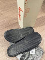 MaxSold Auction: Nike x Stussy Benassi JDI Slide Size 13 Black/White - Douglasville (Georgia, USA) PARTNER MANAGED Downsizing Online Auction - Highway 92 - Fairburn Road (CONDO)