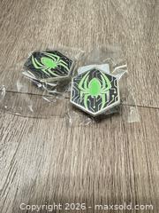 MaxSold Auction: Set of 6 Hexagon Enamel Pins — Spider-Man/Venom Style Icons - Douglasville (Georgia, USA) PARTNER MANAGED Downsizing Online Auction - Highway 92 - Fairburn Road (CONDO)