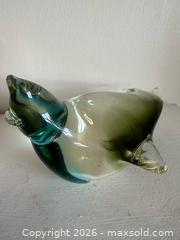 MaxSold Auction: Chalet / Murano glass blue and dark olive green seal figure - Toronto (Ontario, Canada) PARTNER MANAGED Downsizing Online Auction Part 1 - Mclevin Avenue