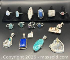 MaxSold Auction: 925 Pendants & Rings - Richmond (California, USA) PARTNER MANAGED Reseller Online Auction - Fresno Avenue