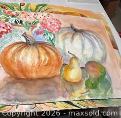 MaxSold Auction: Unframed Watercolors - Richmond (California, USA) PARTNER MANAGED Reseller Online Auction - Fresno Avenue