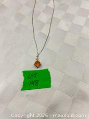 MaxSold Auction: Citrine Silver Necklace and Pendant marked 925 - Kawartha Lakes (Ontario, Canada) SELLER MANAGED Reseller Online Auction - Lindsay Street South