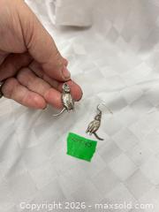 MaxSold Auction: Silver Cat Earrings Marked 925 - Kawartha Lakes (Ontario, Canada) SELLER MANAGED Reseller Online Auction - Lindsay Street South
