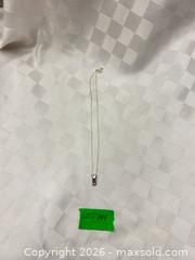 MaxSold Auction: Silver Necklace with Purple Stone Pendant Marked 925 - Kawartha Lakes (Ontario, Canada) SELLER MANAGED Reseller Online Auction - Lindsay Street South