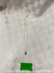 MaxSold Auction: Silver Necklace with Purple Stone Pendant Marked 925 - Kawartha Lakes (Ontario, Canada) SELLER MANAGED Reseller Online Auction - Lindsay Street South